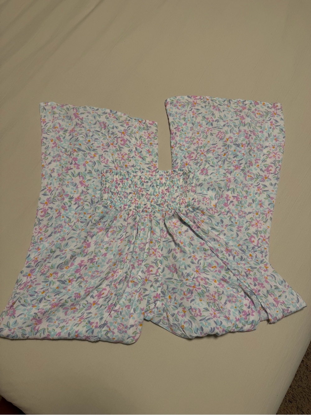 Billabong Floral Flowy Pants With Open Sides
